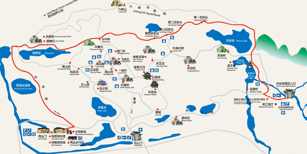 一日游線(xiàn)路B：峽谷休閑游